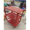 Image 2 : 2 Rolling Metal Shop Carts, 32x18x30 and 32x15x30