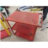 Image 3 : 2 Rolling Metal Shop Carts, 32x18x30 and 32x15x30