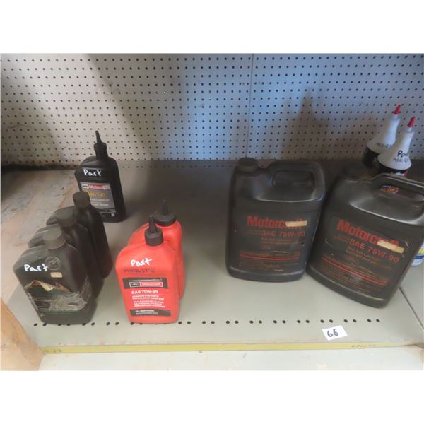 Ford Drive Train Fluids, Partial Containers