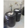 Image 1 : Mobil Full Synthetic Oil – 0W-20 (4-1/2" Left) and 5W-30 (15-1/2" Left), w/ Barrel Pumps