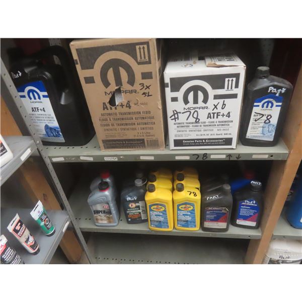 Chrysler and GM Automatic Transmission Fluid, 95% Full and 5% Part Containers