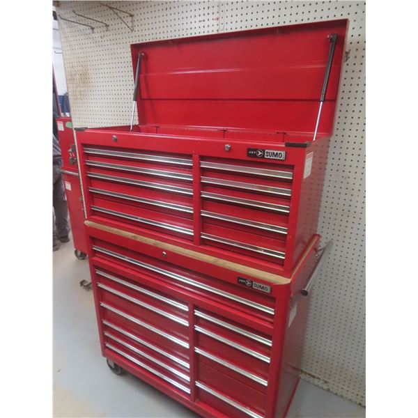 Jet Sumo Series 2-Piece Rolling Tool Cabinet, 58x40x18, w/ Keys