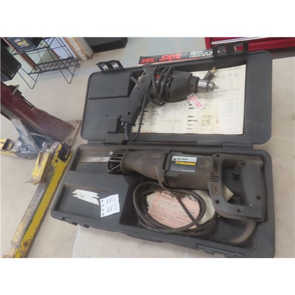 Black & Decker Sawzall and Skil 3/8" Drill