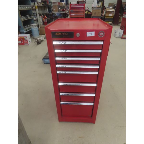 UltraPro Signature Side Cabinet, 7 Drawers, w/ Key, 37x15x19