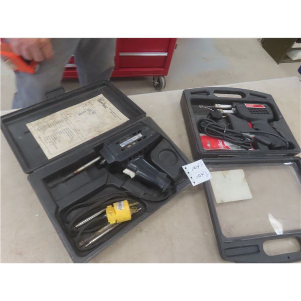 Snap-On R450 and Weller Soldering Irons, w/ Cases