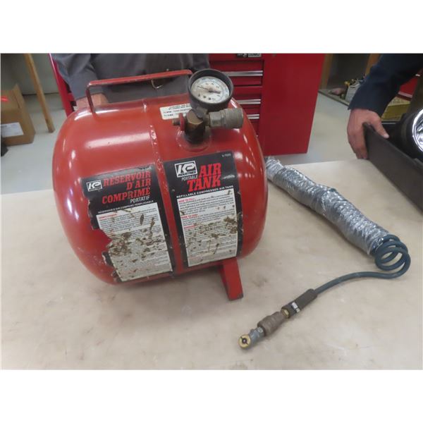 Portable Air Tank, w/ Gauge and Hose