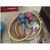 Image 4 : Refrigerant R134A Gauge Set, Robinair Leak Detector, w/ Fittings, Refrigerant Oil, Hoses