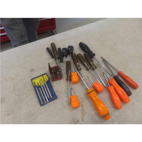 Snap-On Screwdrivers, Precision Screwdrivers, and Driver Bits, Snap-On and Others