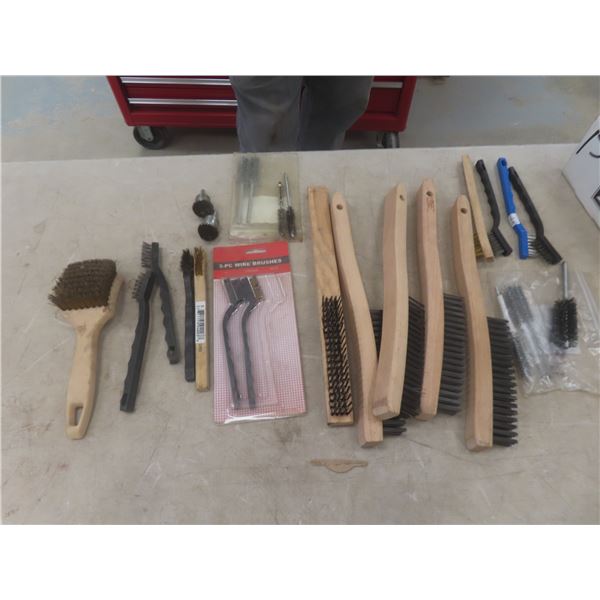 Wire Brushes, All Sizes, Most New, Some Used