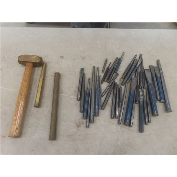 Files/Chisels, Brass Hammer, Punches, Snap-On/Westward