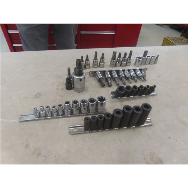 Snap-On Torque Sockets, Hex Drive and Internal Drive