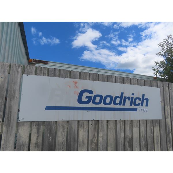 3 Metal Tire Signs – Hankook, Michelin, and Goodrich, 24x96