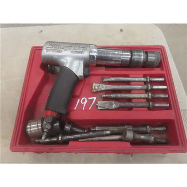 Snap-On Air Chisel, w/ Additional Chisels