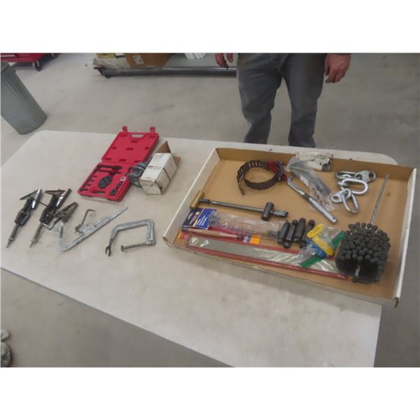 Crank Pulley Remover/Installer, Ridge Reamer, Ring Cleaner, Ring Installer, Engine Lift Brackets