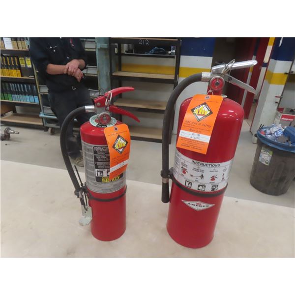 2 Fire Extinguishers, w/ Charge