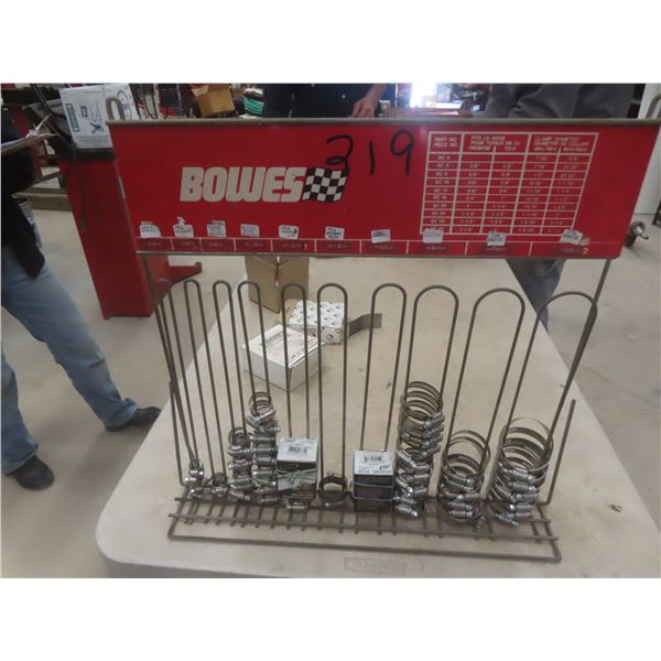 Hose Clamps on Bowes Display Rack