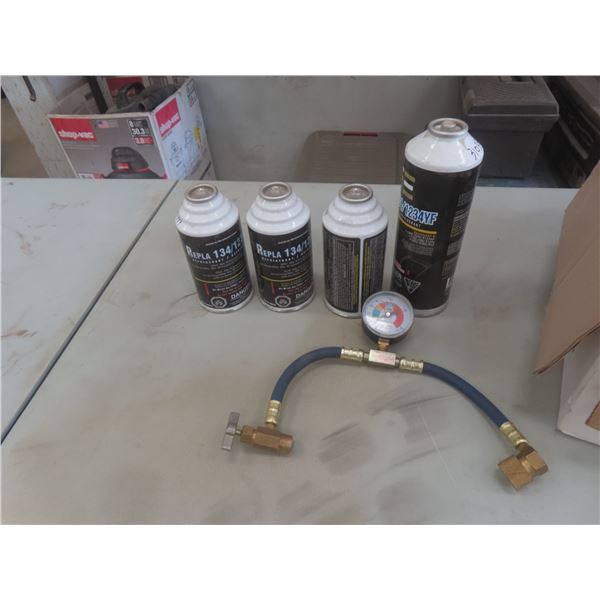 4 Cans Alternative Refrigerant and Installer