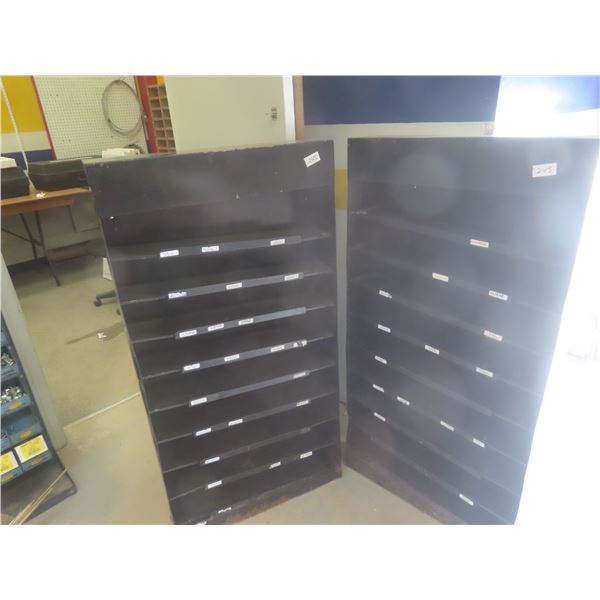 2 Metal Oil Filter Racks, 47x24x6