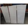 Image 2 : 2 Wall-Mount Metal Invoice Racks, 15x42, and Counter-Top Wood Pigeon Hole Rack, 21x31x9