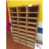 Image 6 : 2 Wall-Mount Metal Invoice Racks, 15x42, and Counter-Top Wood Pigeon Hole Rack, 21x31x9