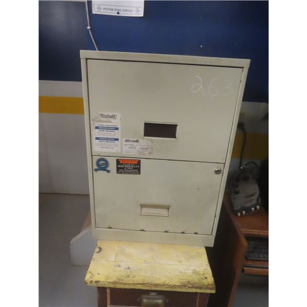 2-Drawer Metal Filing Cabinet, 24x17x18