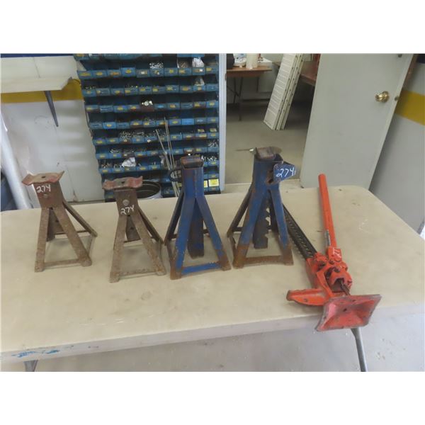 4 Jack Stands and 36" Jackall