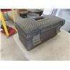 Image 9 : Metal Tool Box w/ 1/4" and 3/8" Socket Set, Teflon Tape, Files, Punches, Vise Grips, Screwdrivers