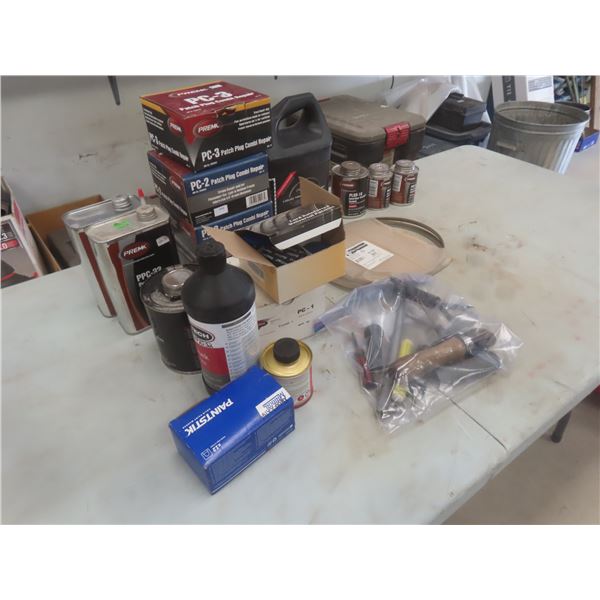 Tire Repair Accessories – Patches, Glue, Mounting Lube, Pre-Buff Cleaner, and Tools