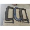 Image 1 : 3 C-Clamps, 10"