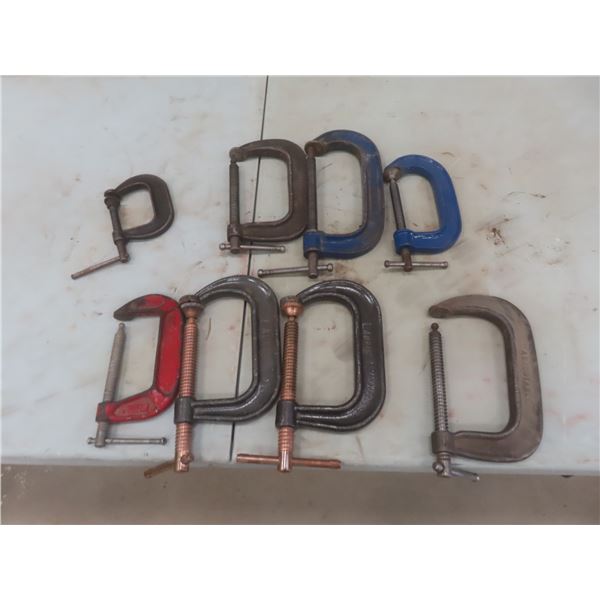 8 C-Clamps, Up to 5"