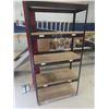 Image 1 : 5-Tier Metal Shelf Unit w/ Wood Shelves, 72x36x16
