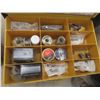 Image 10 : Metal 4-Drawer Cabinet w/ Drain Plugs, Washers, Solder Wire, Tire Repair Supplies, Stems, Valves