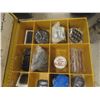 Image 13 : Metal 4-Drawer Cabinet w/ Drain Plugs, Washers, Solder Wire, Tire Repair Supplies, Stems, Valves