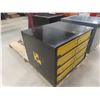 Image 2 : Metal 4-Drawer Cabinet w/ Drain Plugs, Washers, Solder Wire, Tire Repair Supplies, Stems, Valves