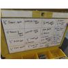 Image 7 : Metal 4-Drawer Cabinet w/ Drain Plugs, Washers, Solder Wire, Tire Repair Supplies, Stems, Valves