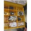 Image 9 : Metal 4-Drawer Cabinet w/ Drain Plugs, Washers, Solder Wire, Tire Repair Supplies, Stems, Valves