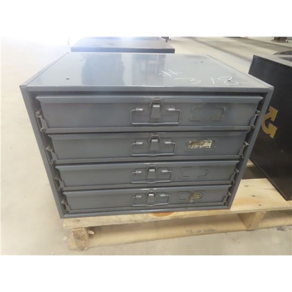 Metal Cabinet w/ 4 Drawers – Solder Shrink Connectors, Screws, Metric Bolts, Washers, Nuts