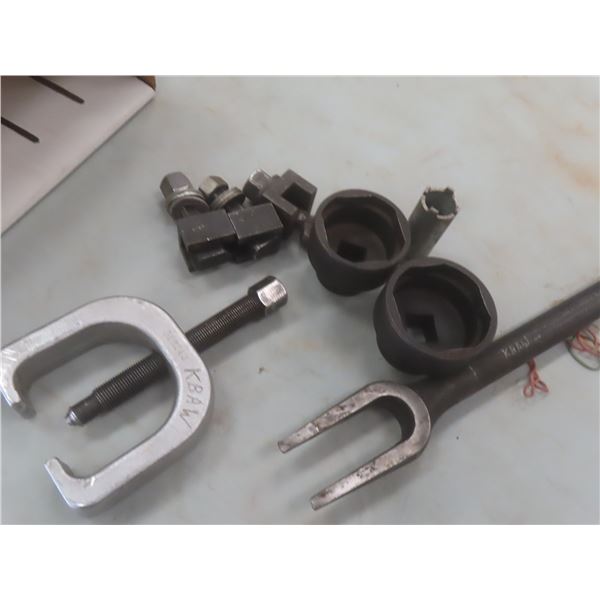 Ball Joint Splitter, Sockets, Pitman Arm Remover, Frame Bracket Knockout Remover, Snap-On/OTC