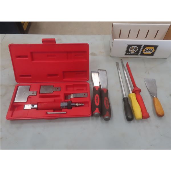 Snap-On Air Scrapers, Hand Scrapers, and Others