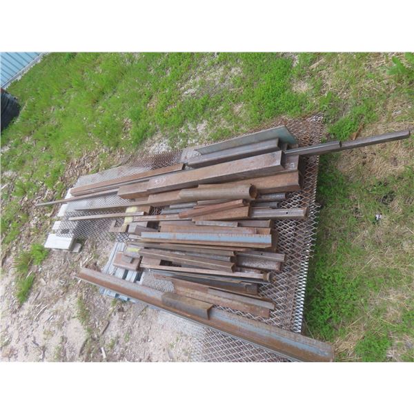 Steel Channel, Angle, Pipe, and Expanded Mesh, Various Lengths Up to 10 Ft
