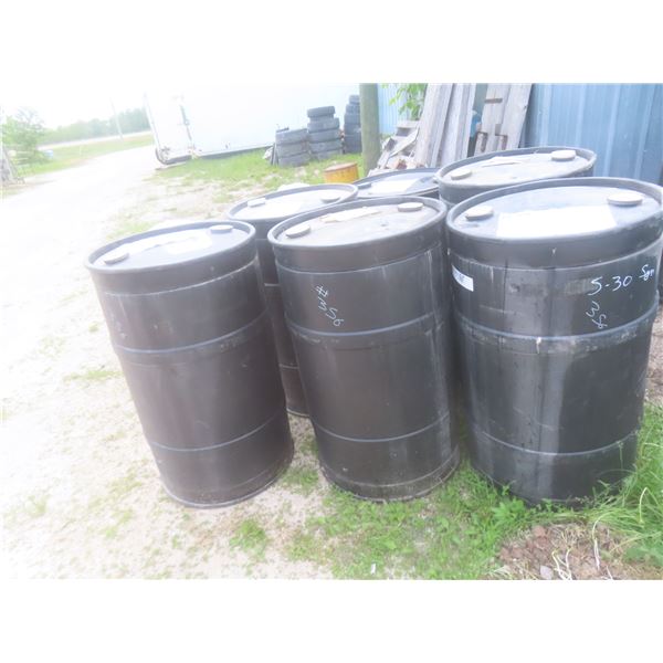 7 New Poly Oil Barrels
