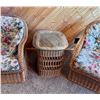Image 3 : VINTAGE MCM HENRY LINK WICKER SET - 3-PIECE SET WITH CUSHIONS - IN EXCELLENT CONDITION!