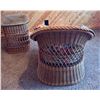 Image 6 : VINTAGE MCM HENRY LINK WICKER SET - 3-PIECE SET WITH CUSHIONS - IN EXCELLENT CONDITION!