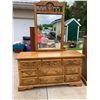 Image 2 : GORGEOUS DRESSER SET! AMERICAN DREW SOLID OAK!