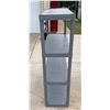 Image 2 : PLASTIC SHELVING UNIT - FOUR TIERS; LOT OF 2