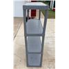 Image 4 : PLASTIC SHELVING UNIT - FOUR TIERS; LOT OF 2