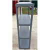 Image 7 : PLASTIC SHELVING UNIT - FOUR TIERS; LOT OF 2