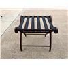 Image 12 : QUEEN ANNE TABLE, LUGGAGE RACK, AND STOOL