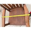 Image 7 : ANTIQUE MISSION OAK ARTS & CRAFTS ROCKING CHAIR WITH A SOLID WOOD SEAT