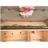 Image 8 : VINTAGE TRAVEL CHEST/TRUNK - METAL AND WOOD-BOUND STEAMER TRUNK